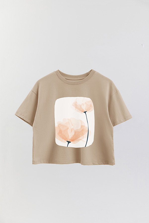 REMERA CROP ESTAMPADA ART 206