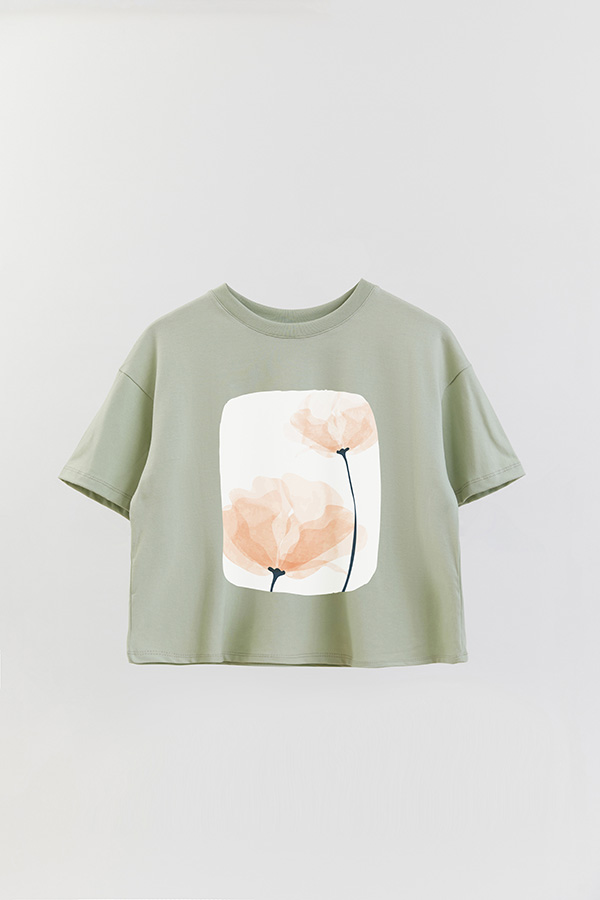 REMERA CROP ESTAMPADA ART 206