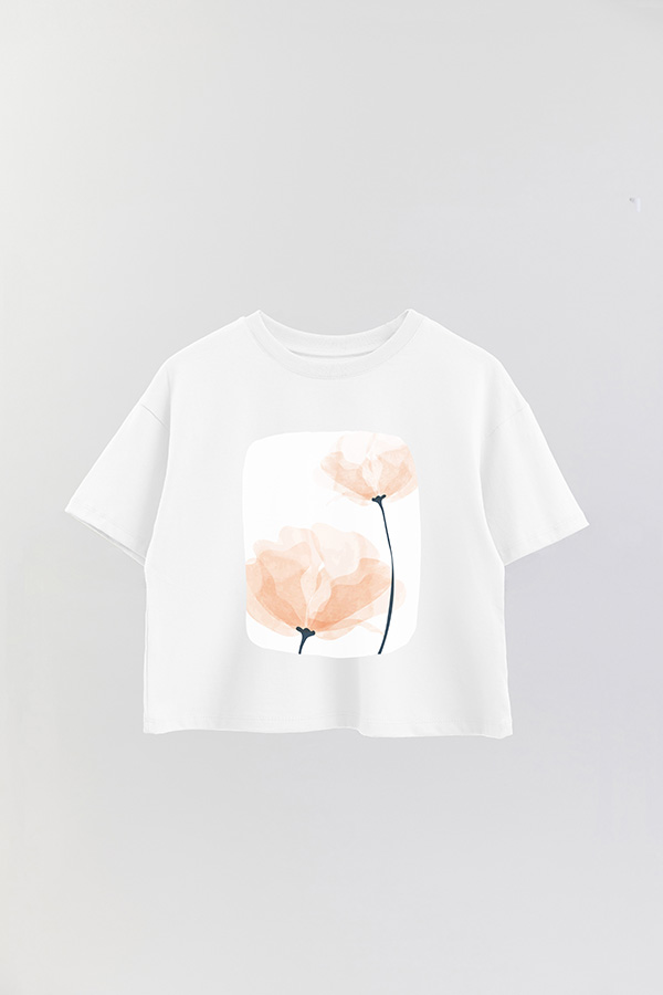 REMERA CROP ESTAMPADA ART 206