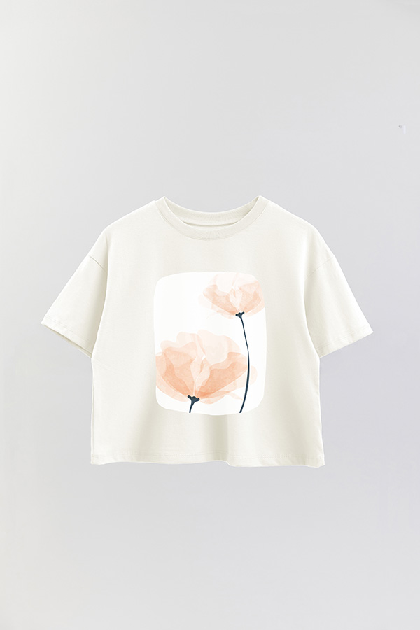REMERA CROP ESTAMPADA ART 206