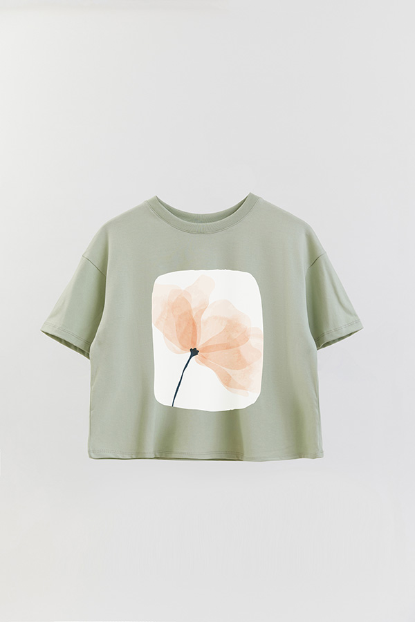 REMERA CROP ESTAMPADA ART 205