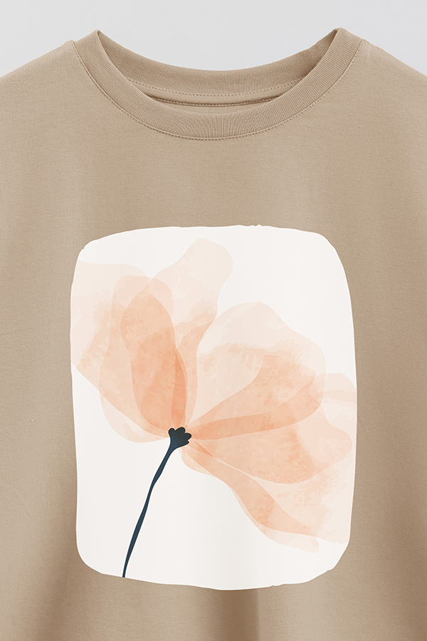 REMERA CROP ESTAMPADA ART 205