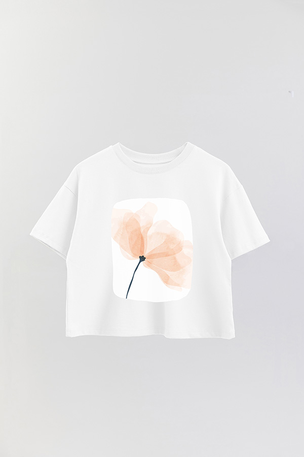 REMERA CROP ESTAMPADA ART 205