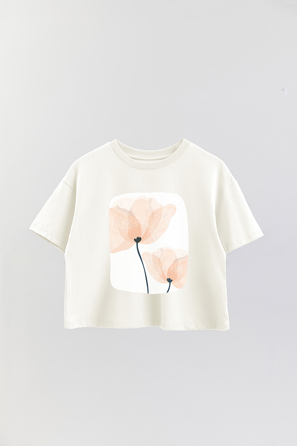 REMERA CROP ESTAMPADA ART 204