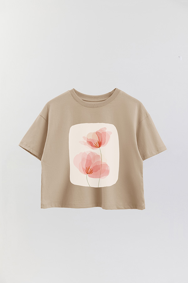 REMERA CROP ESTAMPADA ART 203