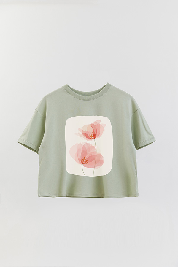REMERA CROP ESTAMPADA ART 203