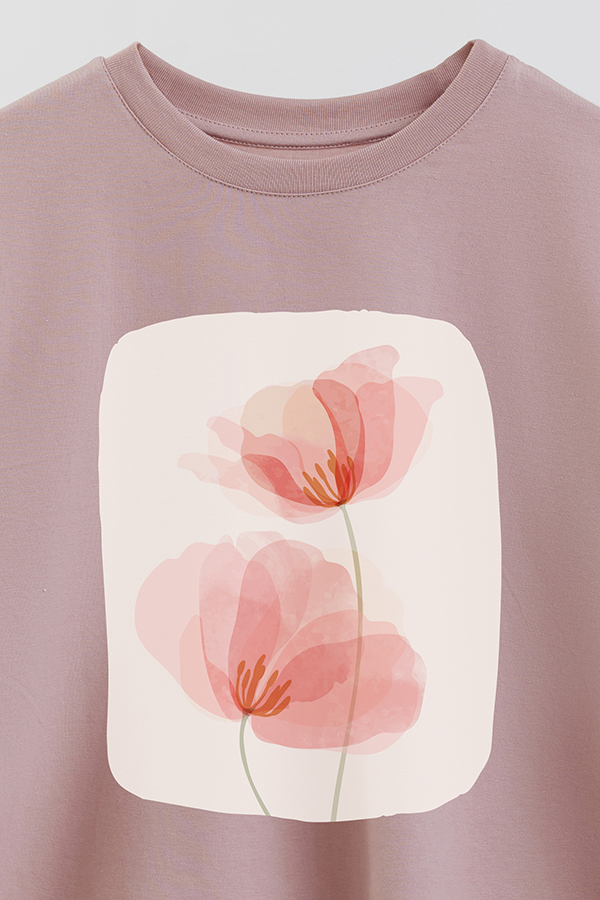 REMERA CROP ESTAMPADA ART 203