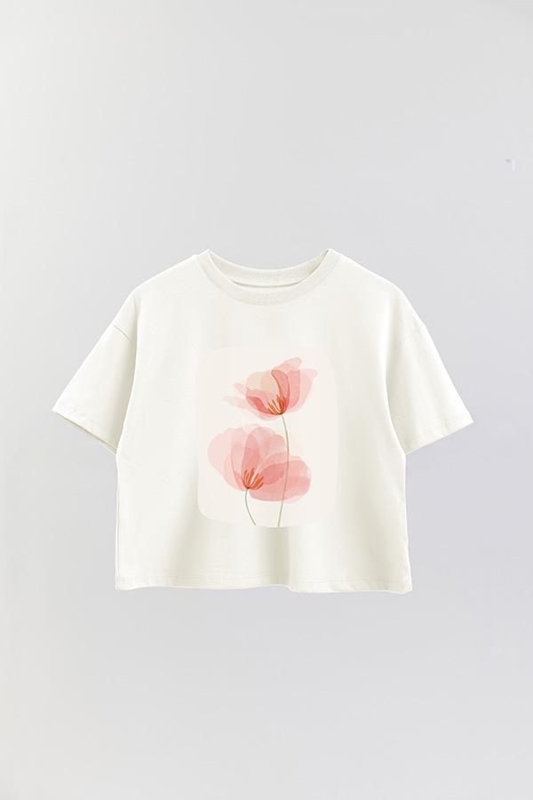 REMERA CROP ESTAMPADA ART 203