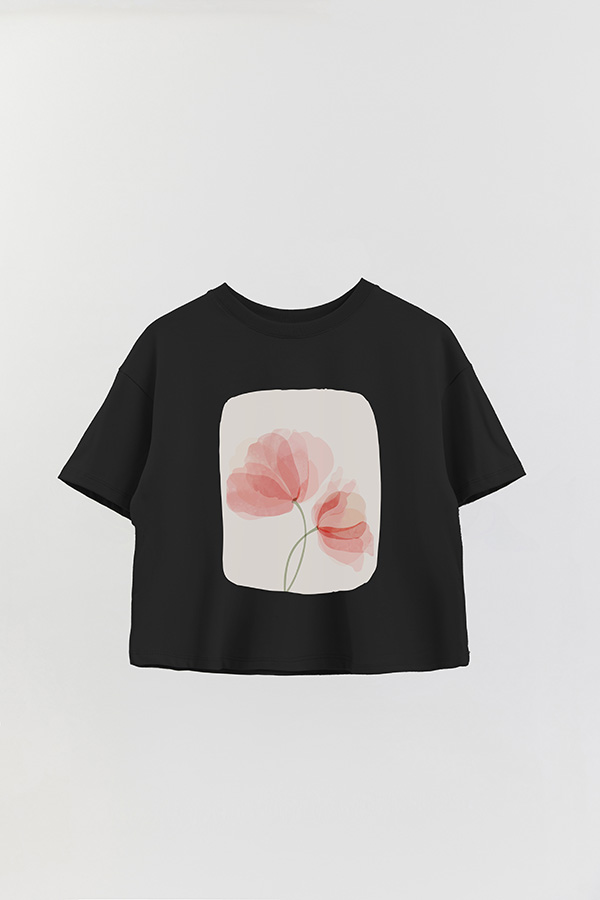 REMERA CROP ESTAMPADA ART 202
