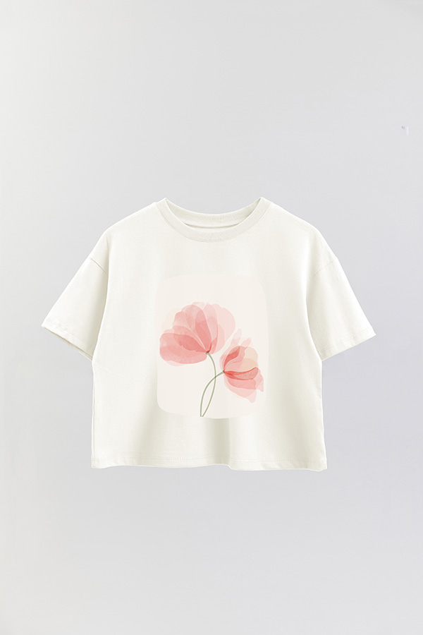 REMERA CROP ESTAMPADA ART 202