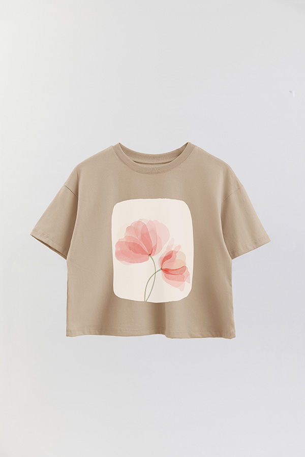 REMERA CROP ESTAMPADA ART 202