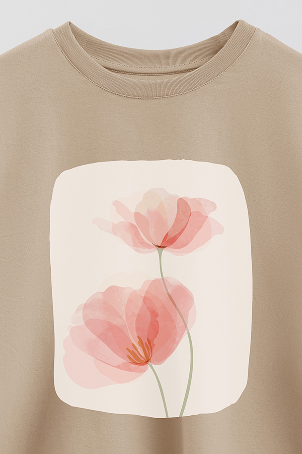 REMERA CROP ESTAMPADA ART 201