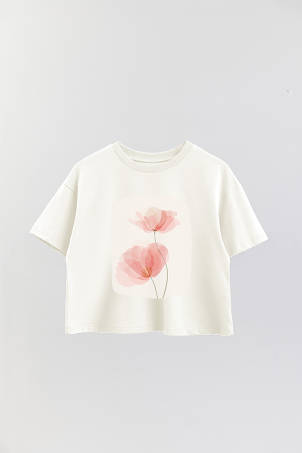 REMERA CROP ESTAMPADA ART 201