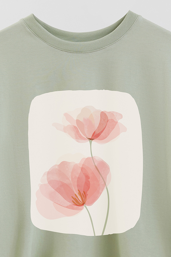 REMERA CROP ESTAMPADA ART 201