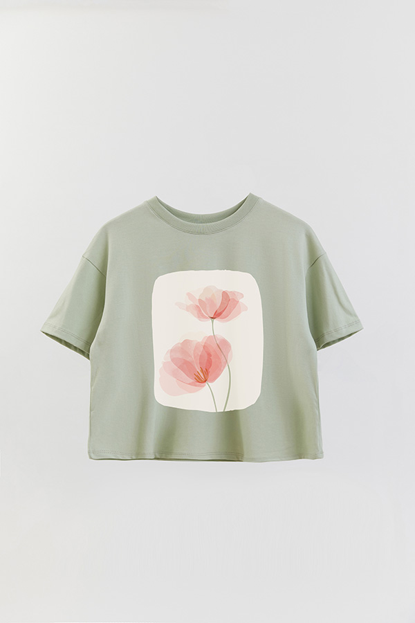 REMERA CROP ESTAMPADA ART 201
