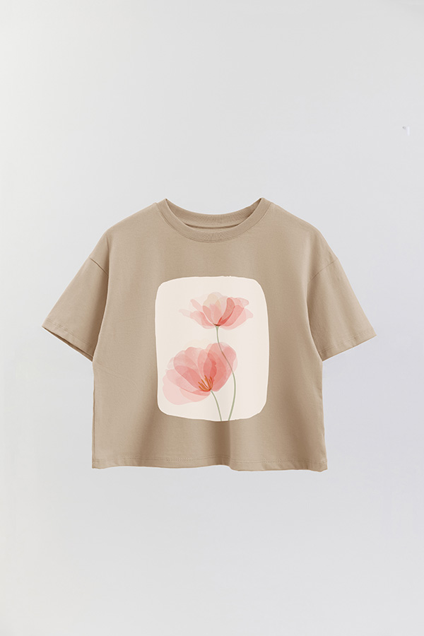 REMERA CROP ESTAMPADA ART 201