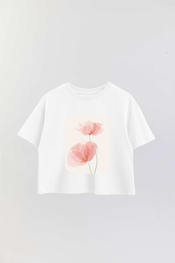 REMERA CROP ESTAMPADA ART 201