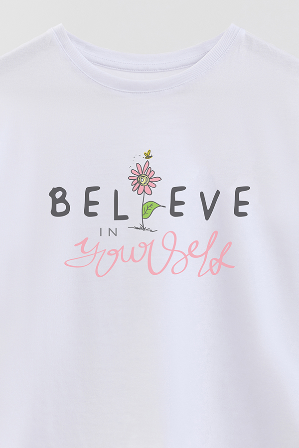 REMERA GIRL OVER I BELIEVE IN