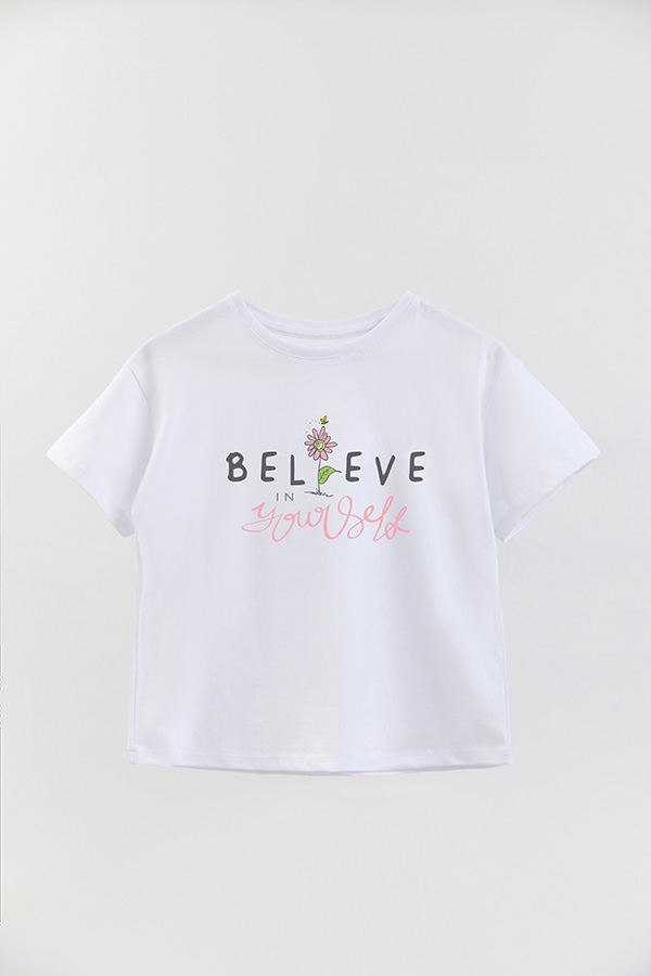 REMERA GIRL OVER I BELIEVE IN