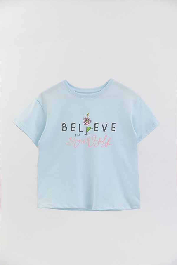 REMERA GIRL OVER I BELIEVE IN