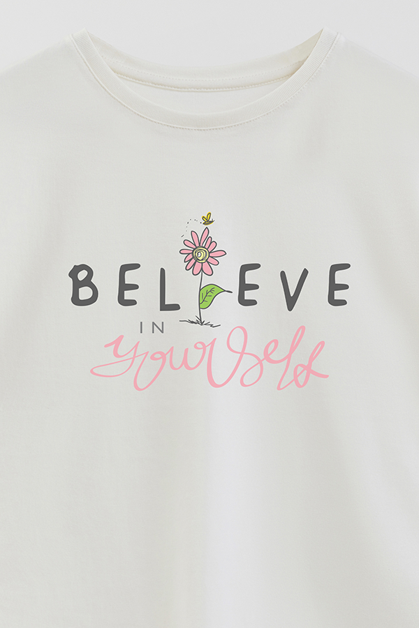 REMERA GIRL OVER I BELIEVE IN