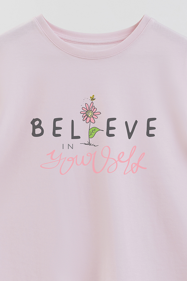 REMERA GIRL OVER I BELIEVE IN