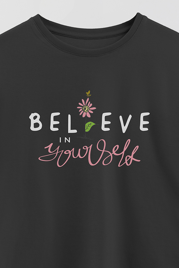 REMERA GIRL OVER I BELIEVE IN