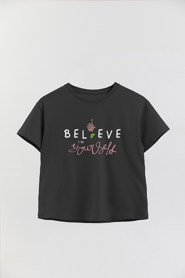 REMERA GIRL OVER I BELIEVE IN