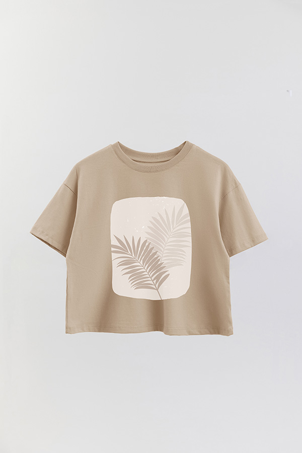 REMERA CROP ESTAMPADA ART 200