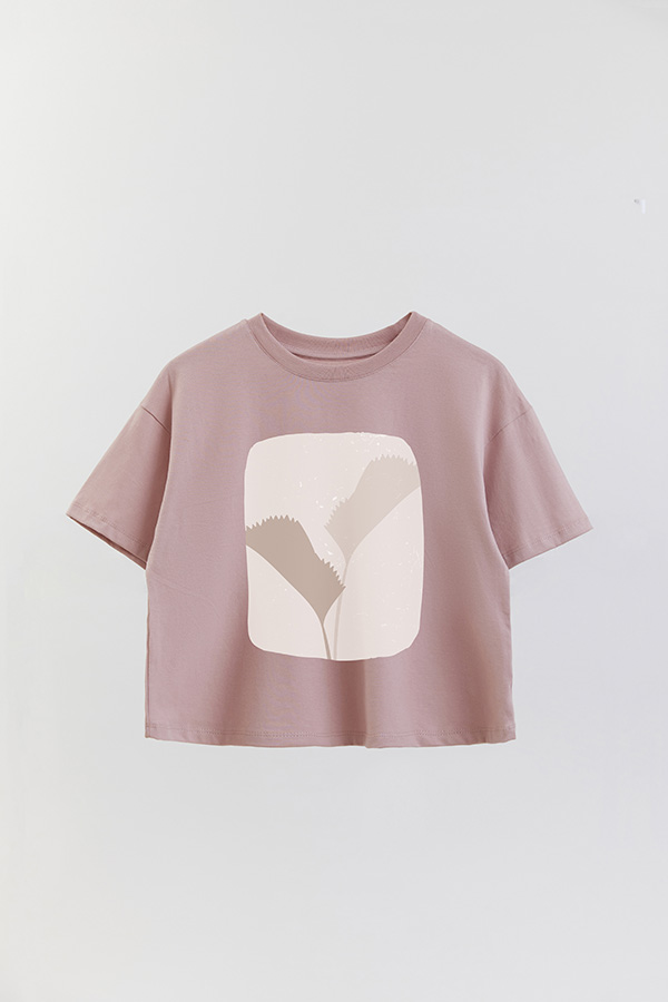 REMERA CROP ESTAMPADA ART 199