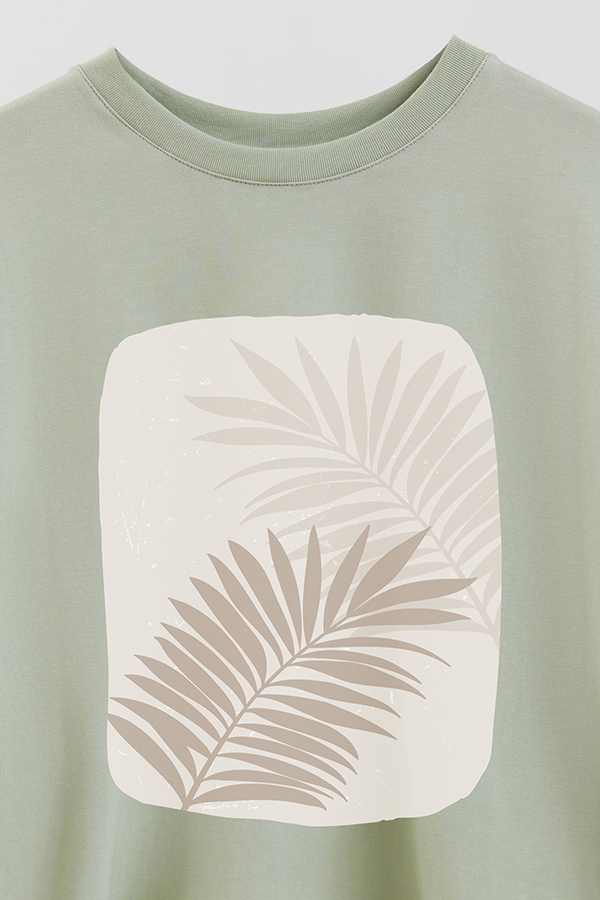 REMERA CROP ESTAMPADA ART 198