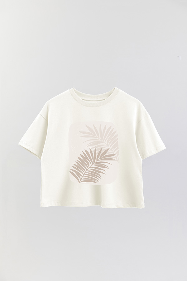 REMERA CROP ESTAMPADA ART 198