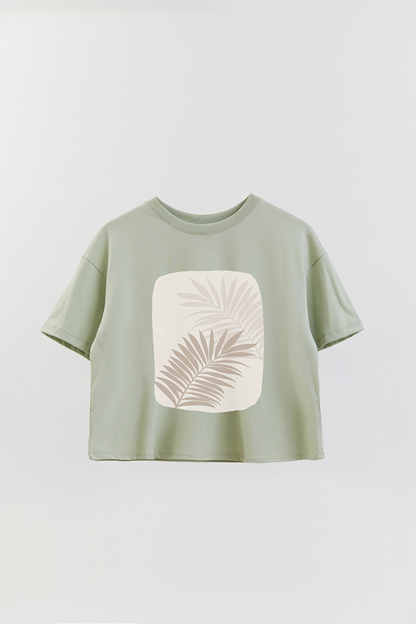 REMERA CROP ESTAMPADA ART 198