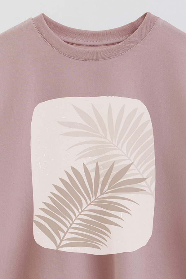 REMERA CROP ESTAMPADA ART 198