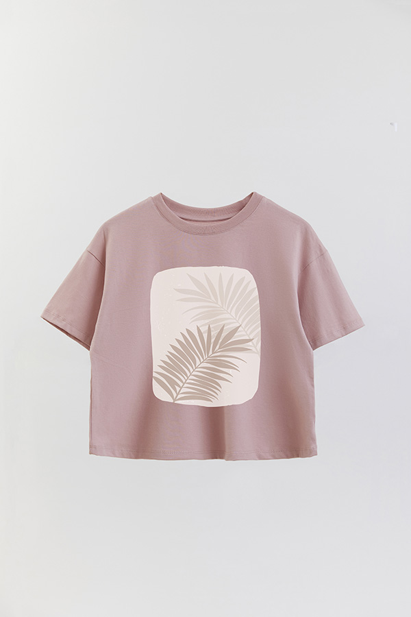 REMERA CROP ESTAMPADA ART 198