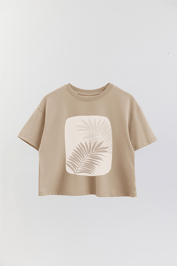 REMERA CROP ESTAMPADA ART 198