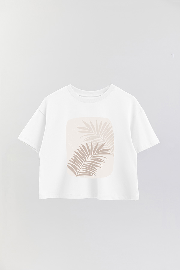 REMERA CROP ESTAMPADA ART 198