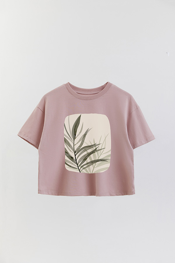 REMERA CROP ESTAMPADA ART 197