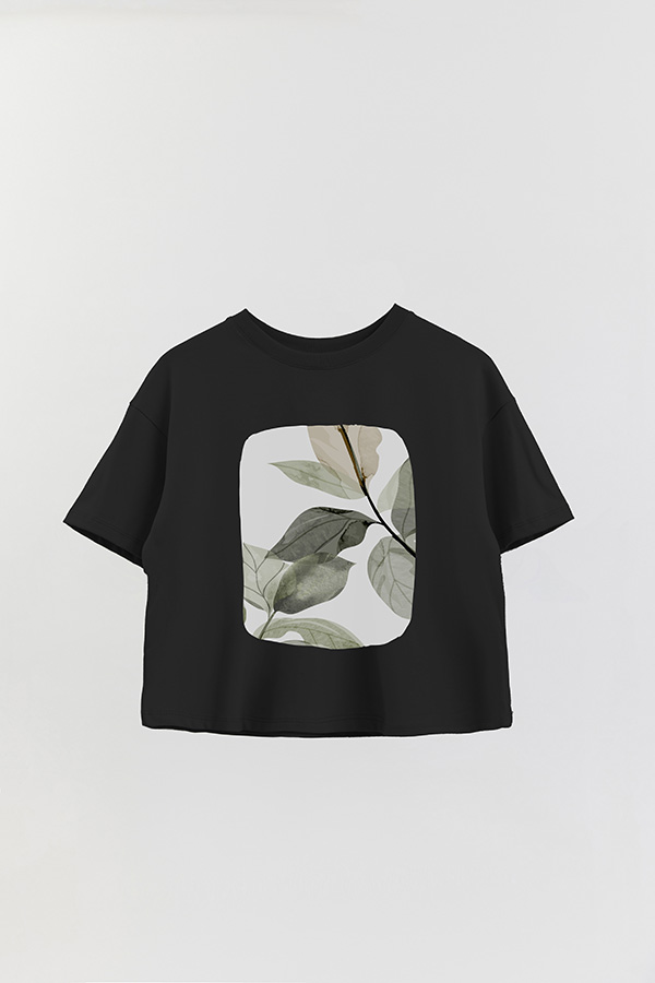 REMERA CROP ESTAMPADA ART 196