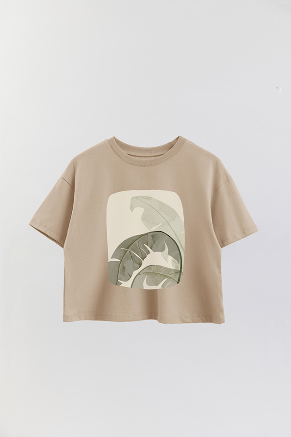 REMERA CROP ESTAMPADA ART 194