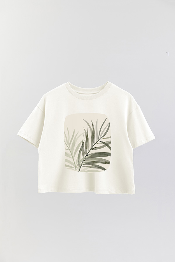 REMERA CROP ESTAMPADA ART 193