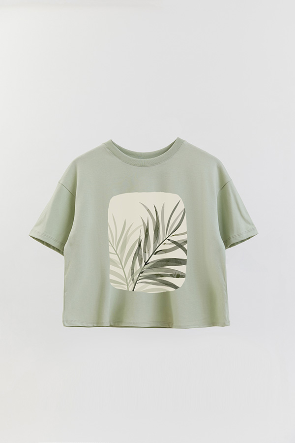 REMERA CROP ESTAMPADA ART 193