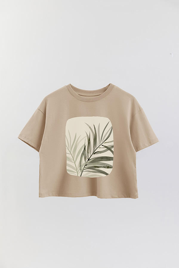 REMERA CROP ESTAMPADA ART 193