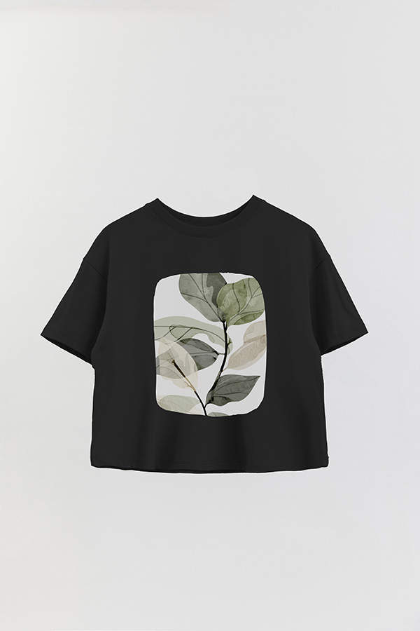 REMERA CROP ESTAMPADA ART 192