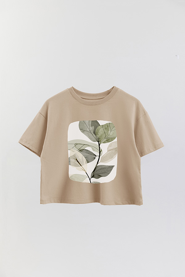 REMERA CROP ESTAMPADA ART 192