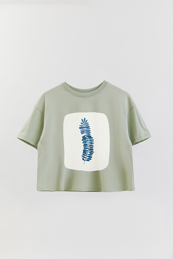 REMERA CROP ESTAMPADA ART 190