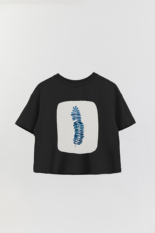 REMERA CROP ESTAMPADA ART 190