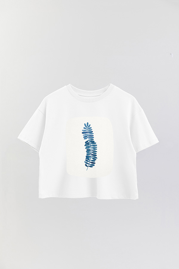 REMERA CROP ESTAMPADA ART 190