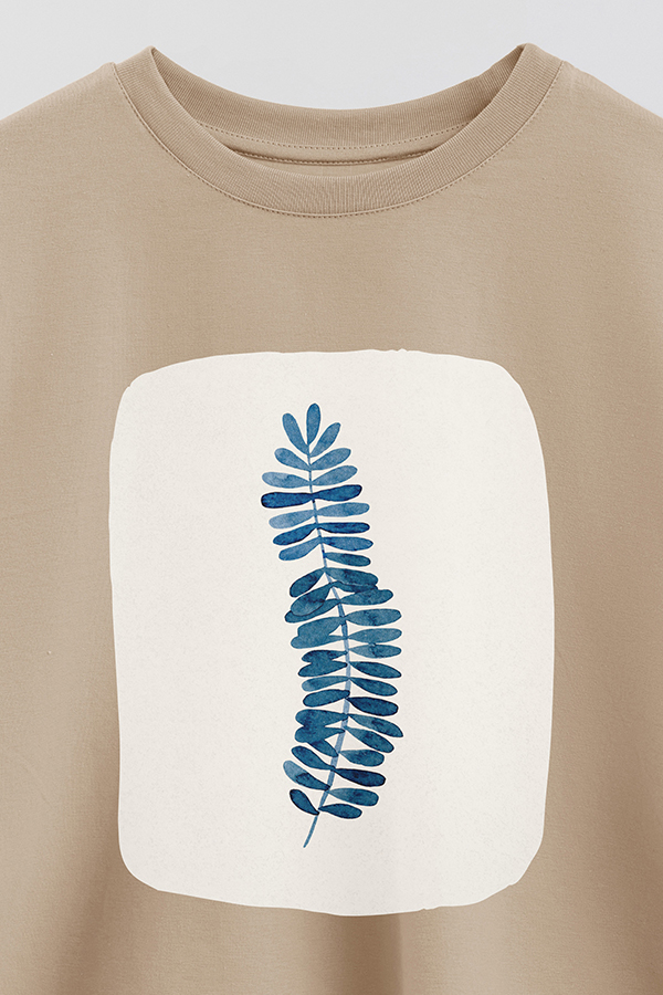 REMERA CROP ESTAMPADA ART 190