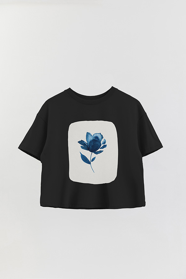 REMERA CROP ESTAMPADA ART 189